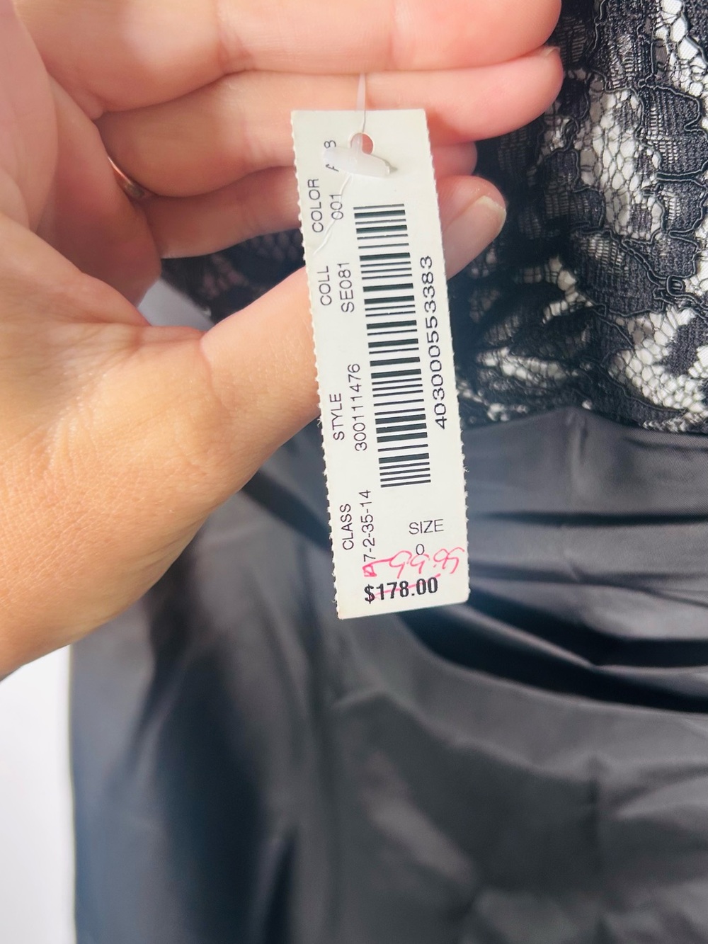 NWT White House Black Market Lace Halter Satin Cocktail Dress Style 30011476 - Picture 9 of 11